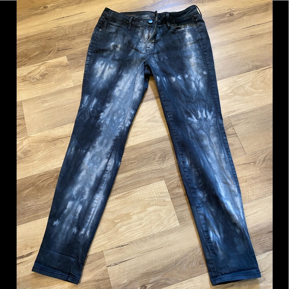 SALE: Anna jean leggings - 29/8 faded tie-dye design skinny w/ stretch.